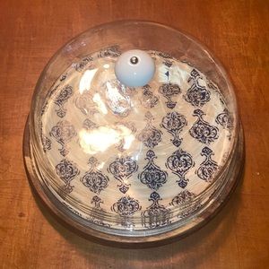 Cloche Pastry Dome with Blue Tile Interior | French Kitchen